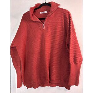 ANRABESS Women’s Oversized Sweater M Orange Fall Chunky Cottagecore Pullover